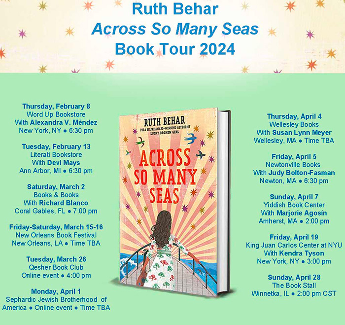 across so many seas book tour with ruth behar